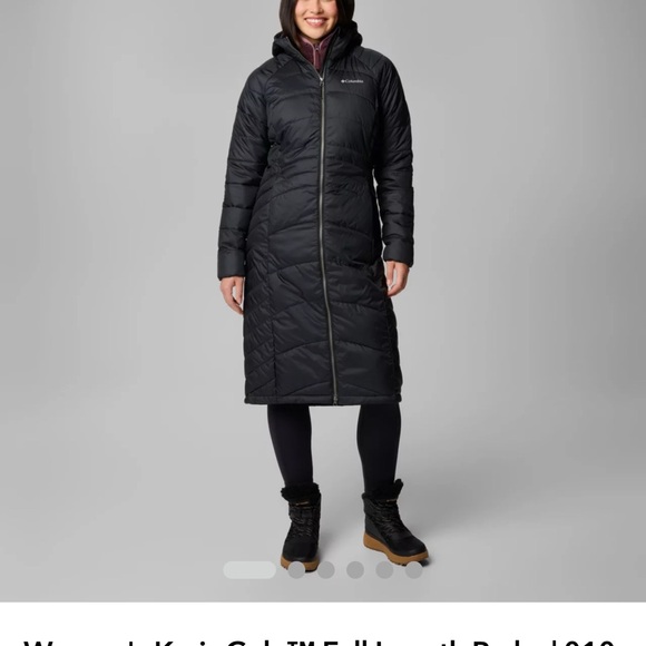 Columbia- Women’s Karis Gale Full Length Parka- Black Medium - Picture 1 of 11